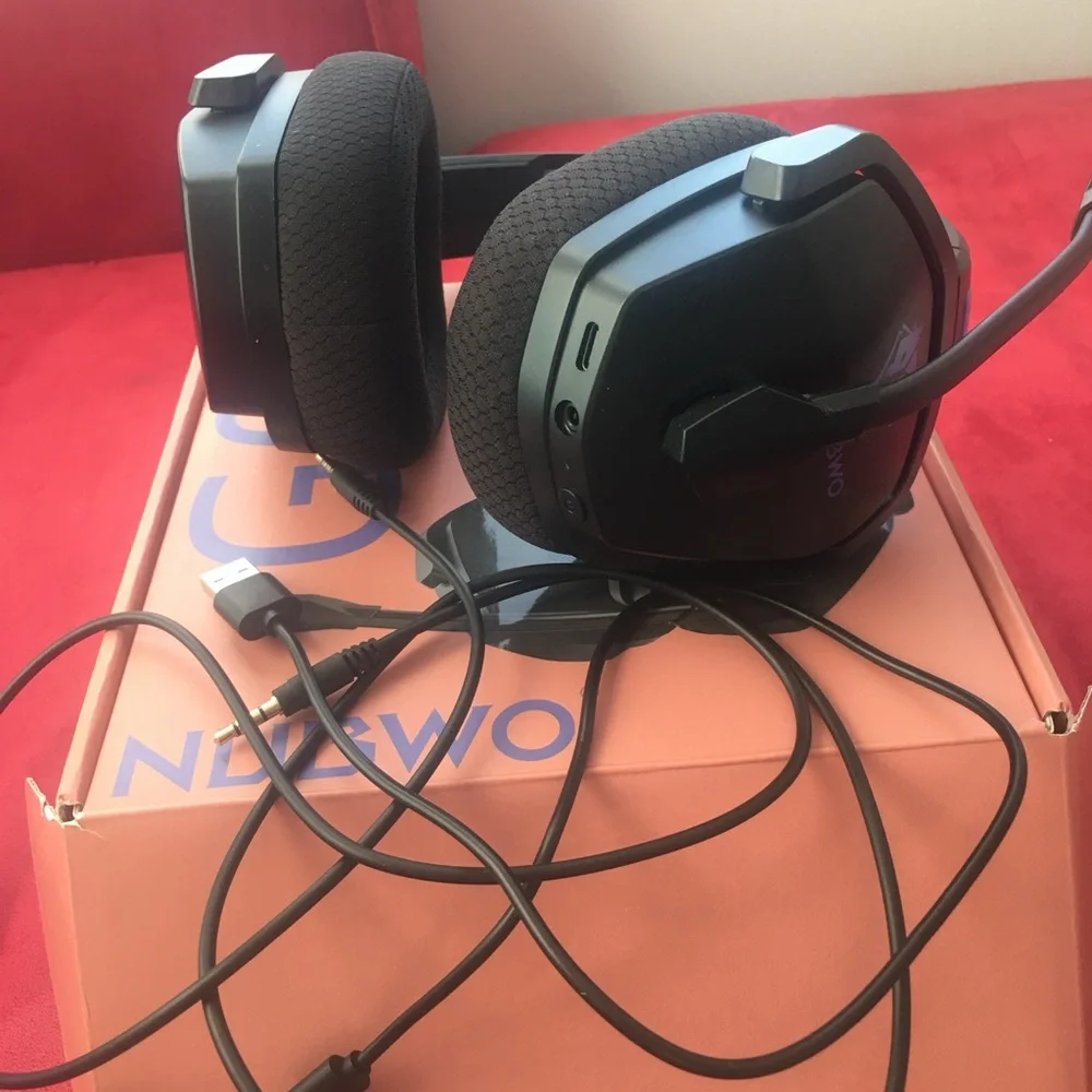 Black and Purple Gaming Headset